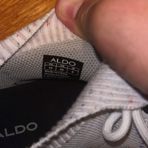 Aldo Crochito White Mid-Top Sneakers - worn once - Picture 14 of 14